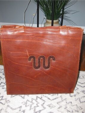 King Ranch Leather Tote Bag - Brown